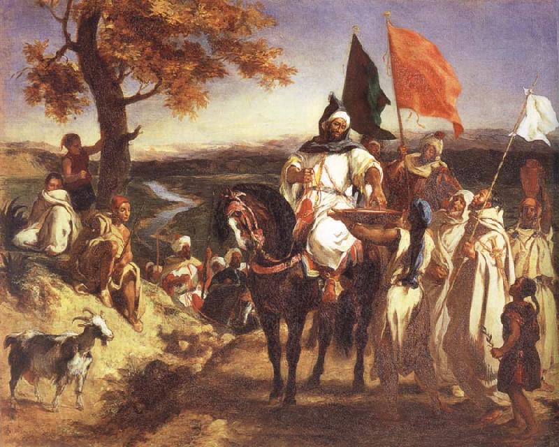 Eugene Delacroix Moroccan Chieftain Receiving Tribute China oil painting art